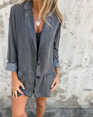 MIREIA – Casual Denim Blazer
